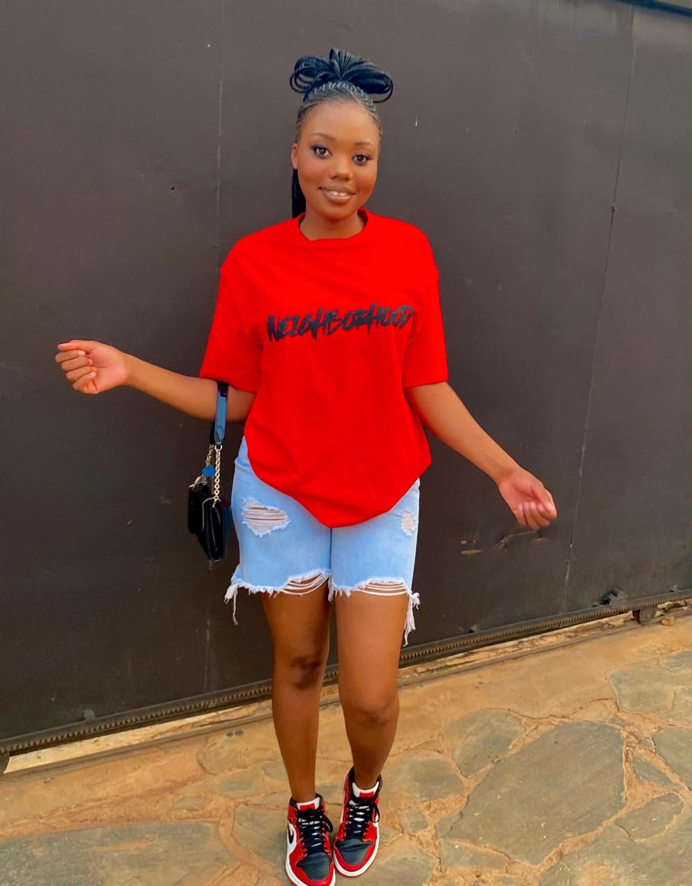 Neighborhood T Shirt in red
